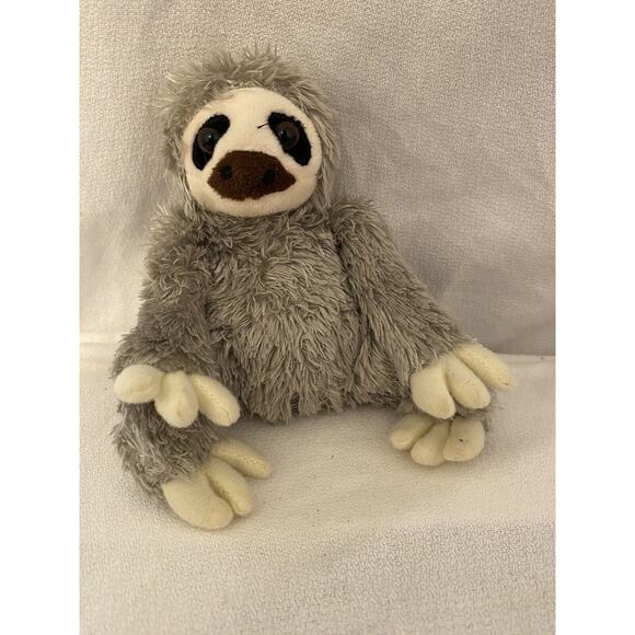Sloth Plush 5 Inch Peter Pauper Press Stuffed Animal Toy Gray - Picture 6 of 8